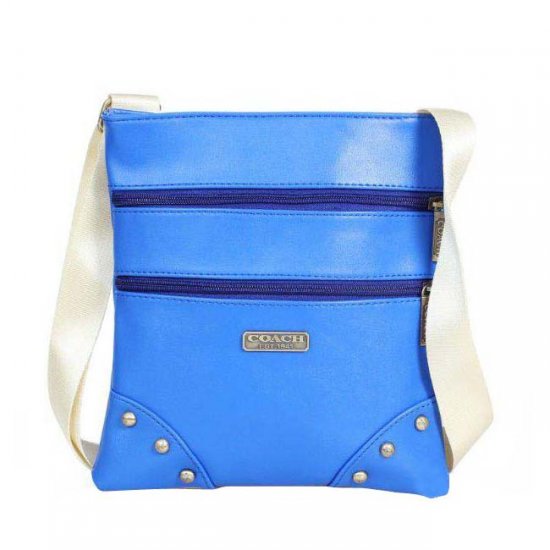 Coach North South Small Blue Crossbody Bags DPW | Women - Click Image to Close